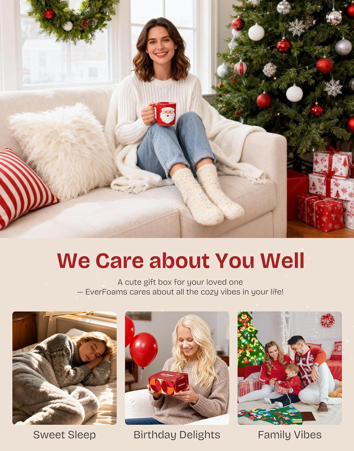 imageEverFoams Cozy Chenille Socks 3Pair SetMisty Pastels