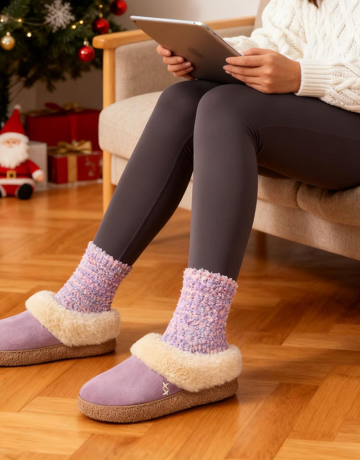 imageEverFoams Cozy Chenille Socks 3Pair SetMisty Pastels