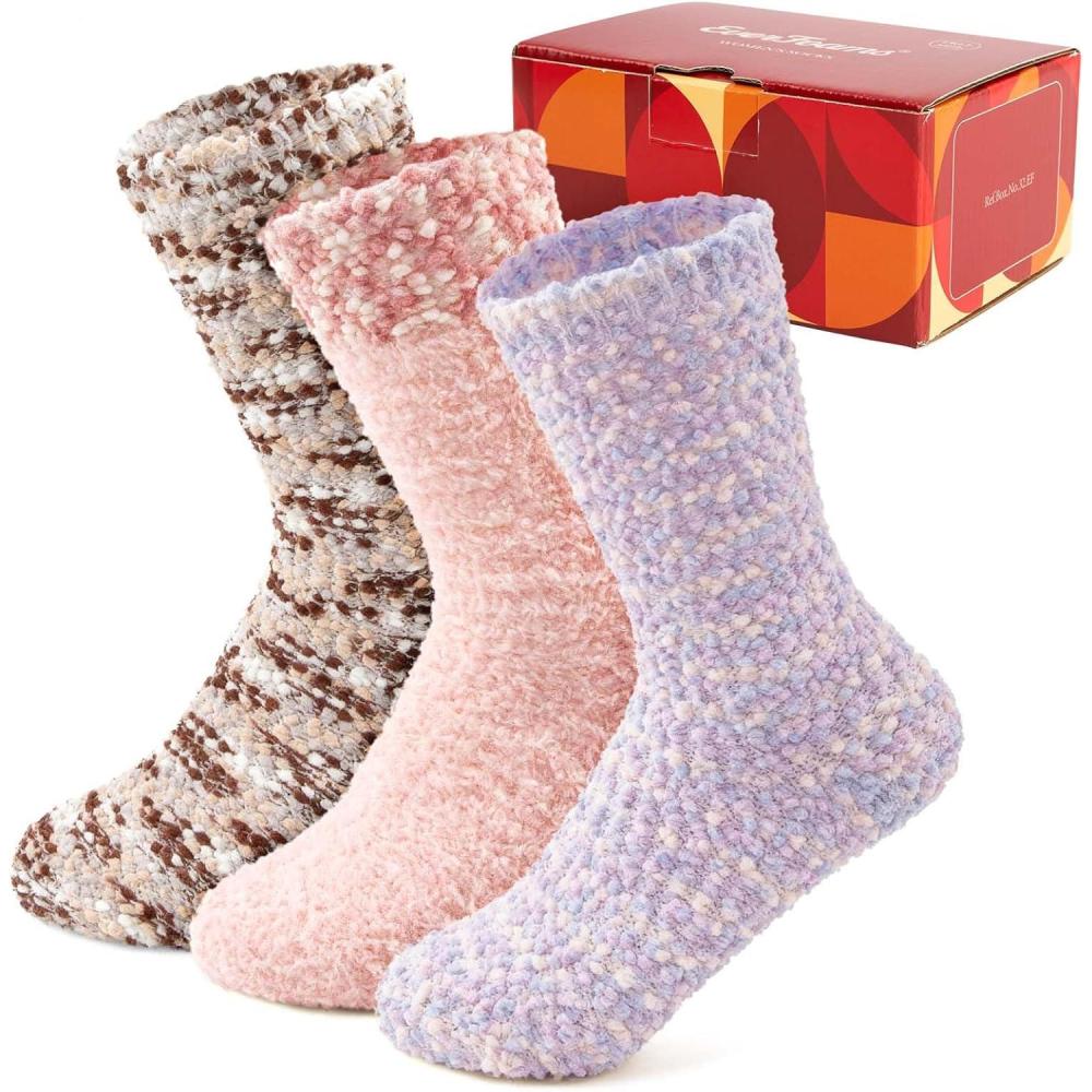 imageEverFoams Cozy Chenille Socks 3Pair SetFairy Fluff