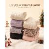 EverFoams Cozy Chenille Socks 3-Pair Set,Timeless Mix,Free Size