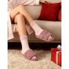 EverFoams Cozy Chenille Socks 3-Pair Set(Velvet Double Pink)