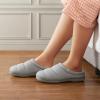 EverFoams Women’s Cozy Waffle Slippers Soft Quilted Memory Foam Indoor House Shoes(Bright Gray)