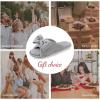 EverFoams Women’s Open-Toe Bow Slippers with Memory Foam Indoor House Non-Slip Sole(Ultimate Gray)