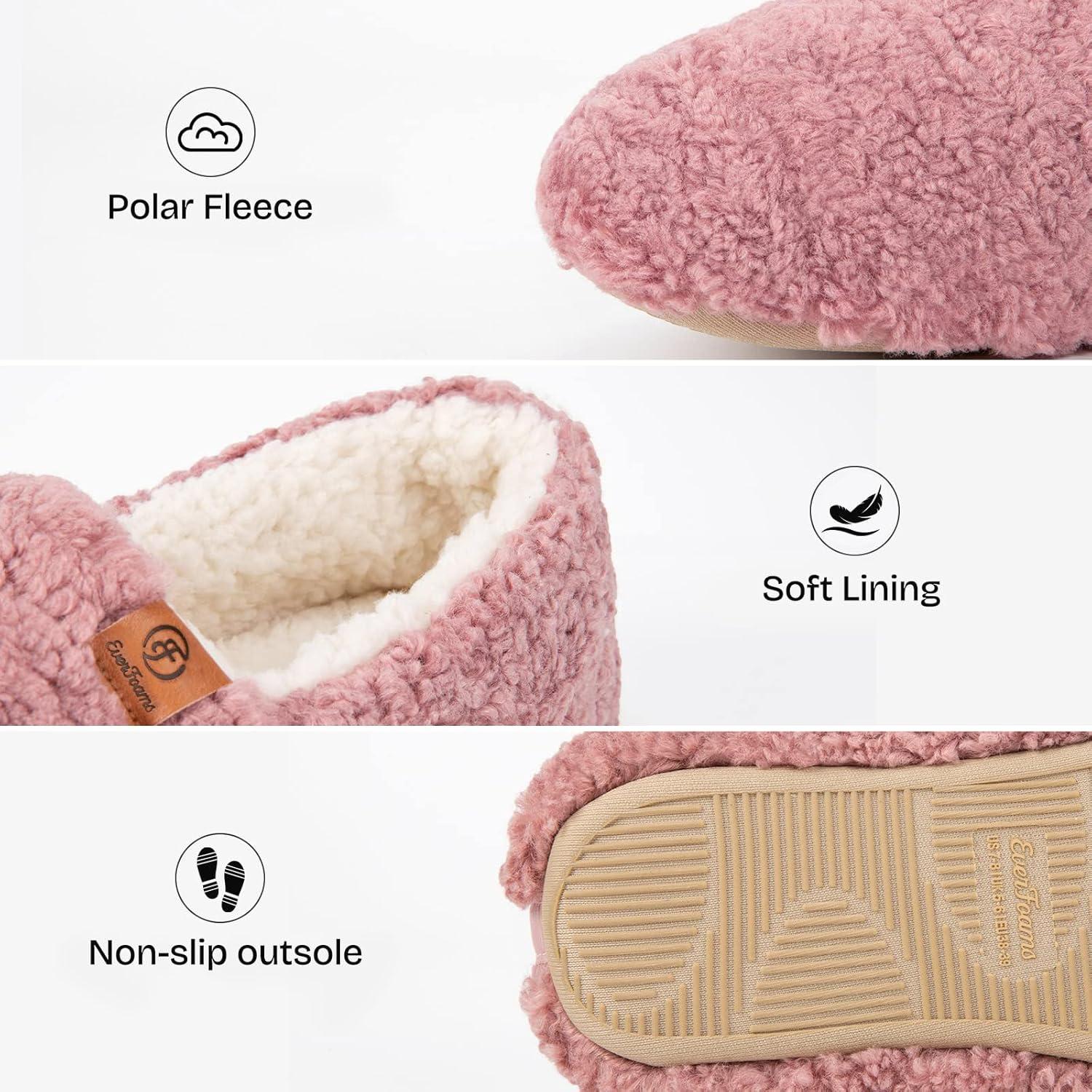 imageEverFoams Warm Womens Slippers Socks Set Soft Full Cozy Loafer Slippers Size 910 Pink Cozy Chenille Socks 3Pair Set Free Size Fairy Fluff