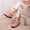 EverFoams Women’s Bootie Slippers Non-slip Comfy Winter Indoor House Shoes with Knitted Collar(Tender Pink)