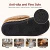 EverFoams Women’s Bootie Slippers Warm Soft Comfy Memory Foam Non-slip Indoor House Shoes with Fluffy Collar(Tan)