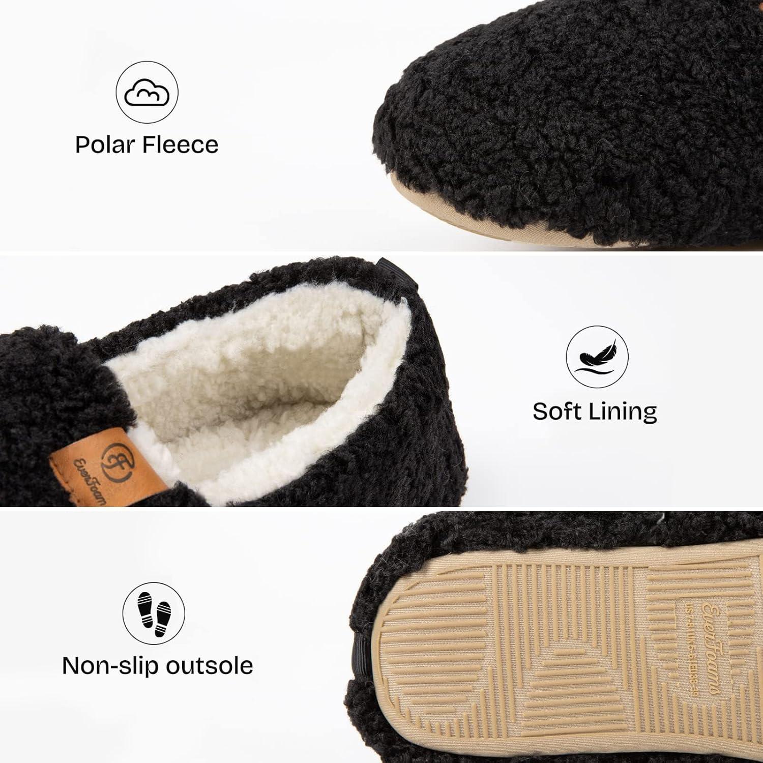 imageEverFoams Warm Womens Slippers Socks Set Soft Full Cozy Loafer Slippers Size 78 Black Cozy Chenille Socks 3Pair Set Free Size Cute Girly