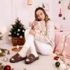 EverFoams Women’s Slipper Socks Combo – Fuzzy Open-toe Slippers (Size 9-10, Mocha) – Cozy Chenille Socks 3-Pair Set (Free Size, Fairy Fluff)
