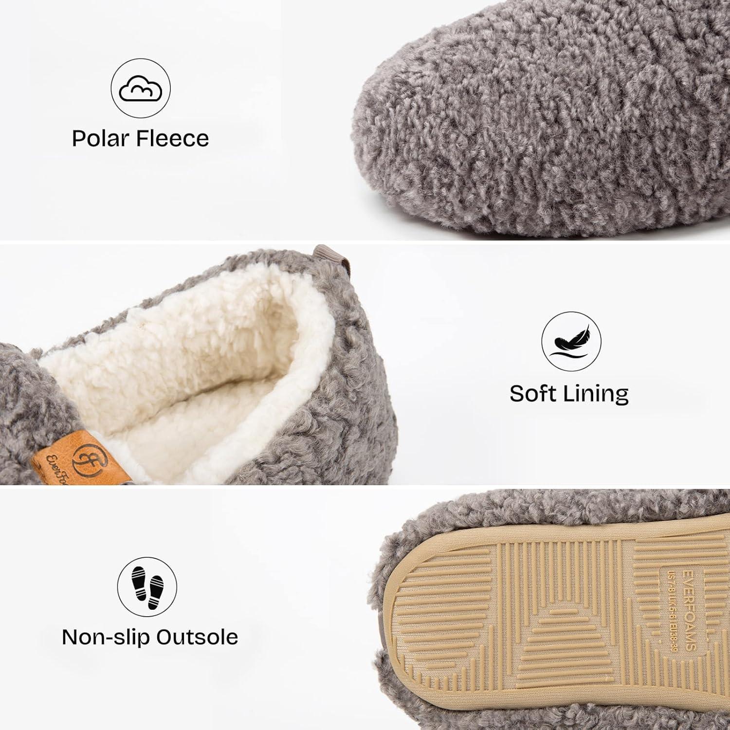 imageEverFoams Warm Womens Slippers Socks Set Soft Full Cozy Loafer Slippers Size 910 Grey Cozy Chenille Socks 3Pair Set Free Size Fairy Fluff