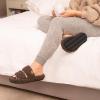 EverFoams Women’s Set of 2 Pairs – Fuzzy Open-toe Slippers (Size 9-10, Elegant Mocha) – Fuzzy Open Toe Slippers (Size 9-10, Dusty Pink)