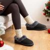 EverFoams Women’s Set of 2 Pairs – Women’s Bootie Slippers (Size 10, Black) – Microsuede Cozy Memory Foam Slippers (Size 8, Dark Grey)