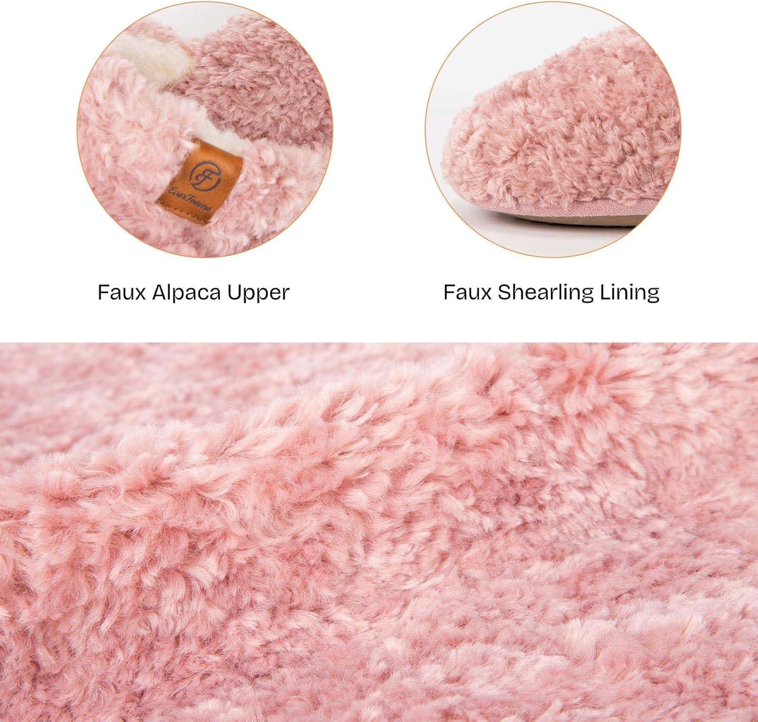 imageEverFoams Womens Slippers Set Microsuede SlippersPurple Size 910 Fuzzy Slipon SlippersPink Size 910