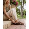 EverFoams Women‘s Fuzzy Clog Slippers with Slip on Footbed for Indoor Outdoor(Diva Spots)