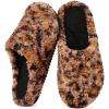 EverFoams Women‘s Fuzzy Clog Slippers with Slip on Footbed for Indoor Outdoor(Diva Spots)