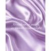EverFoams Women’s Satin Open-Toe Bow Slippers Memory Foam Indoor Bedroom House Shoes(Mist Lavender)