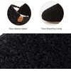 EverFoams Women’s Fuzzy Slippers Warm Cozy Memory Foam Indoor House Shoes(Carbon Black)