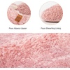 EverFoams Women’s Fuzzy Slippers Warm Cozy Memory Foam Indoor House Shoes(Pink)