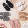 EverFoams Women’s Fuzzy Slippers Warm Cozy Memory Foam Indoor House Shoes(Sand)