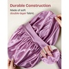 EverFoams Satin Curly Hair Bonnet for Sleeping Anti-Frizz(Elegant Violet)