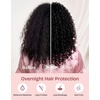 EverFoams Satin Curly Hair Bonnet for Sleeping Anti-Frizz(Navy Indigo)